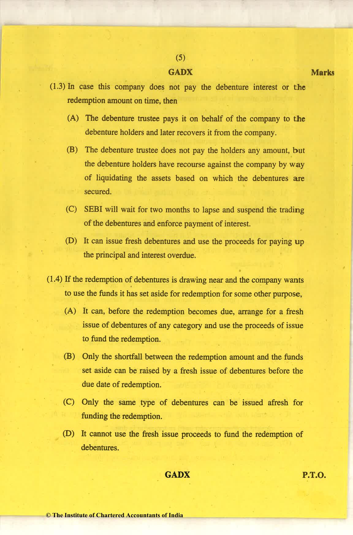 CA Final Nov 2018 Question Paper - Paper 6B – Financial Services and Capital Markets - Page 5