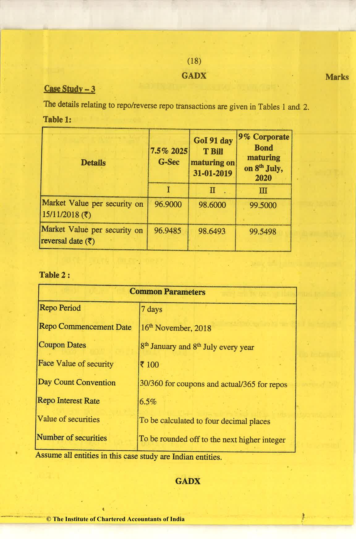 CA Final Nov 2018 Question Paper - Paper 6B – Financial Services and Capital Markets - Page 18