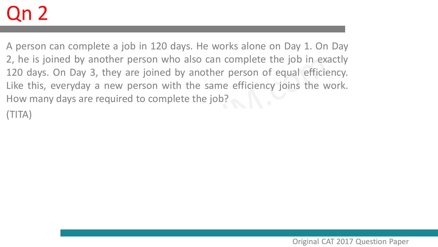 CAT 2017 CAT QA Slot 1 Question Paper - Page 3