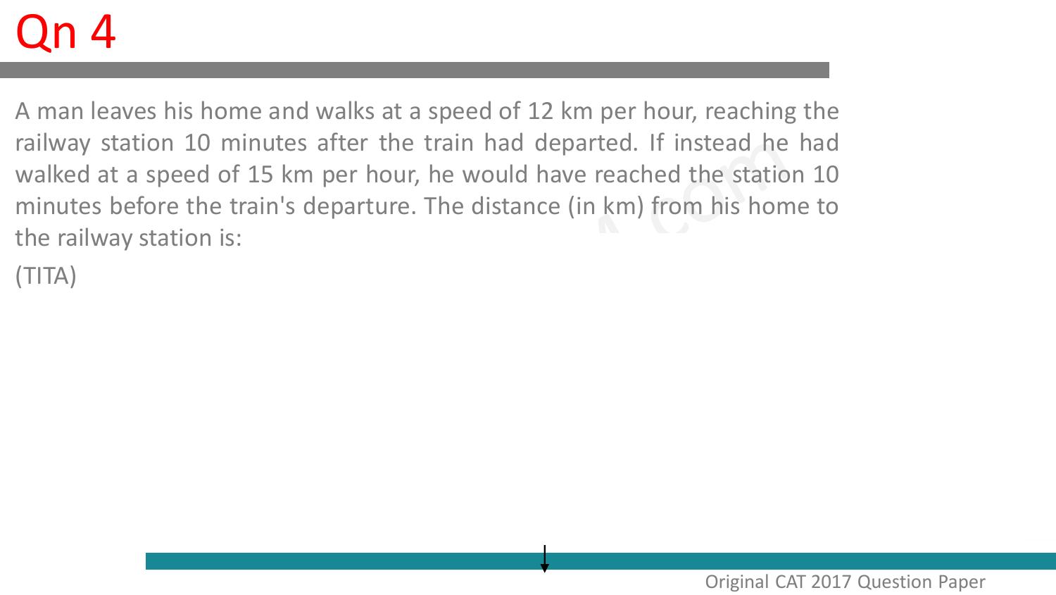 CAT 2017 CAT QA Slot 1 Question Paper - Page 5