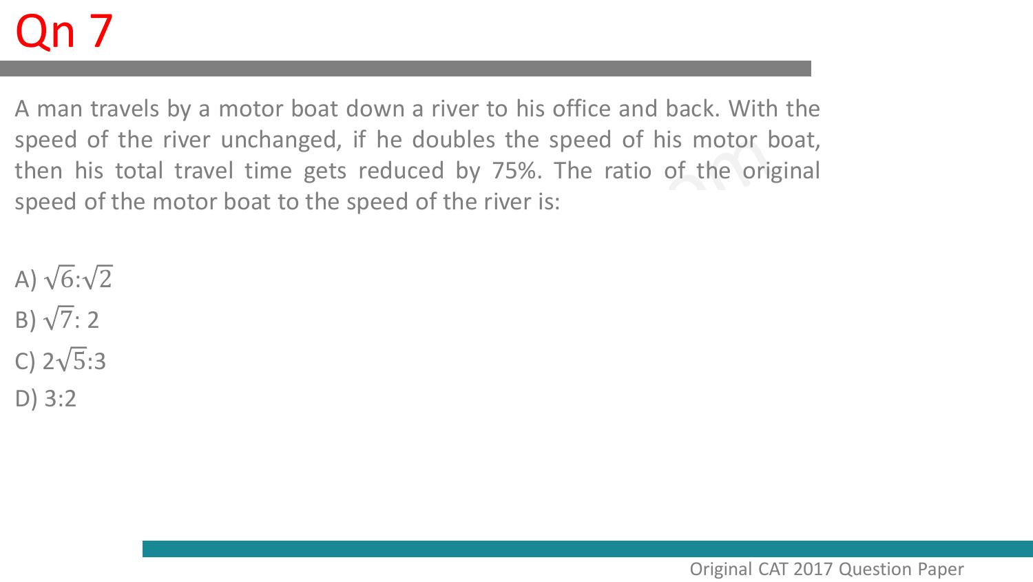 CAT 2017 CAT QA Slot 1 Question Paper - Page 8