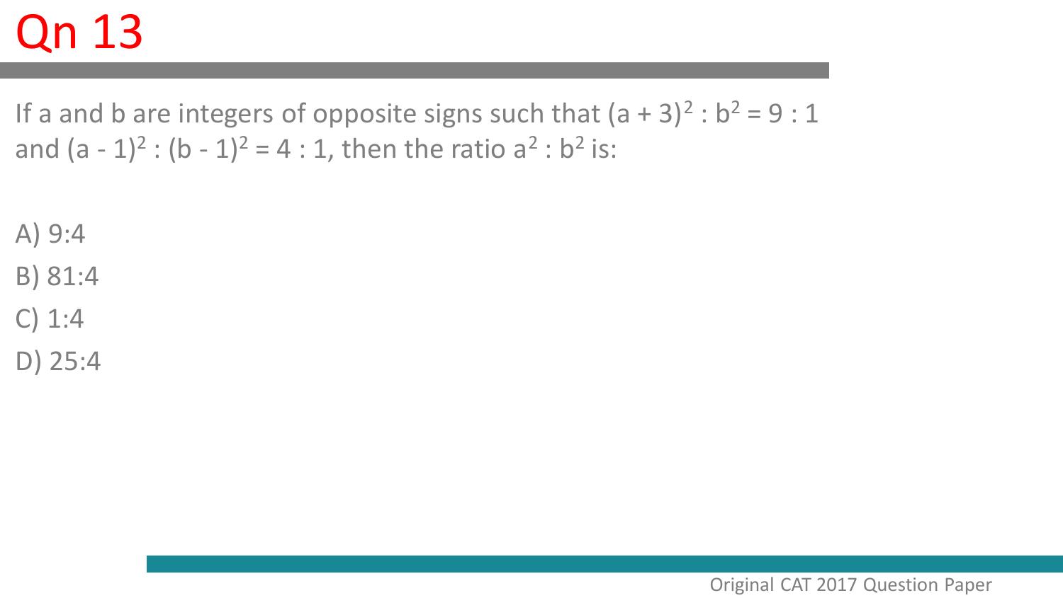 CAT 2017 CAT QA Slot 1 Question Paper - Page 14
