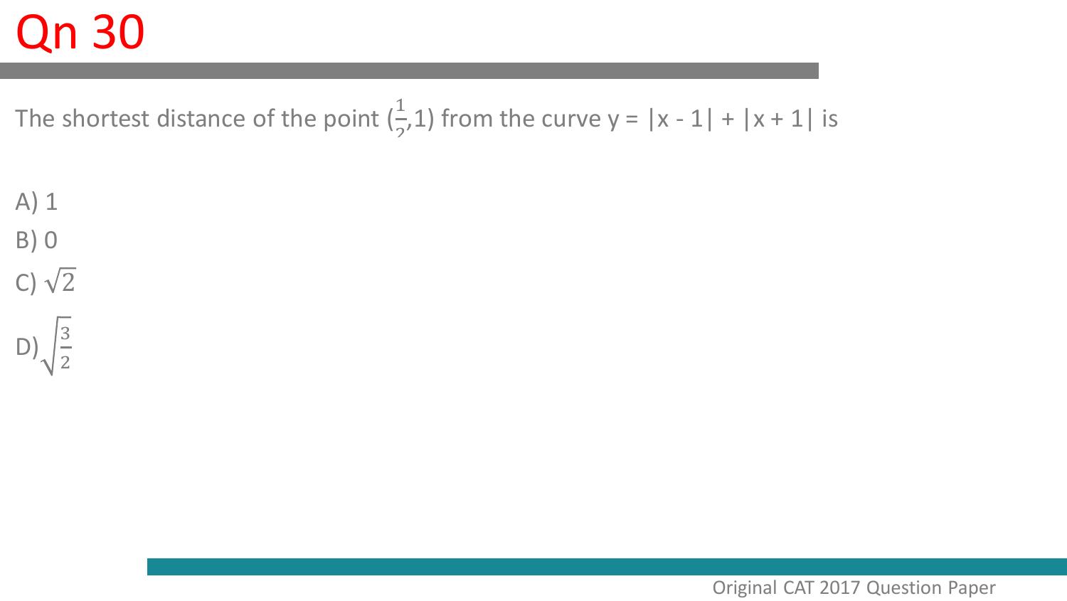 CAT 2017 CAT QA Slot 1 Question Paper - Page 31