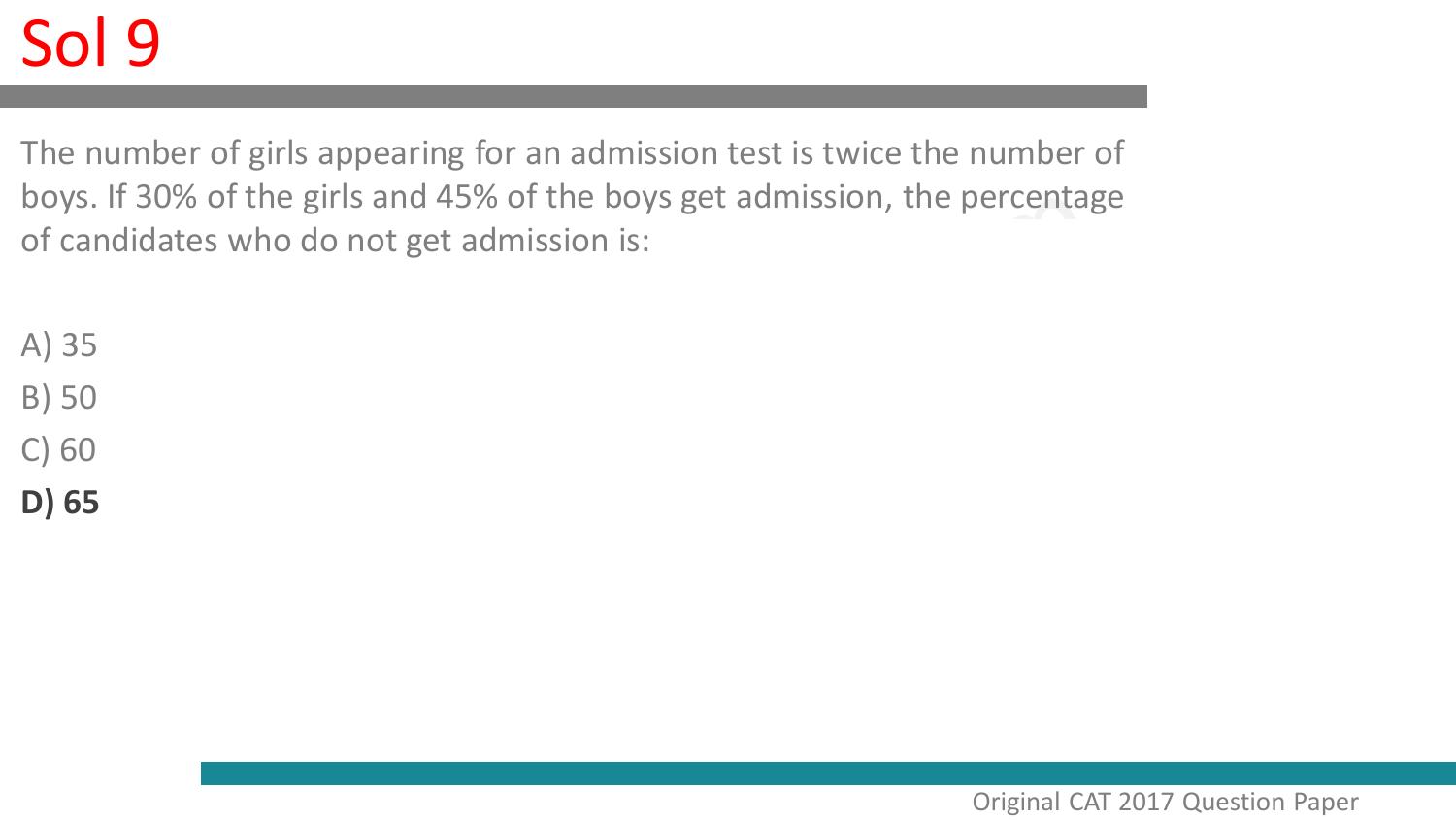 CAT 2017 CAT QA Slot 1 Question Paper - Page 45