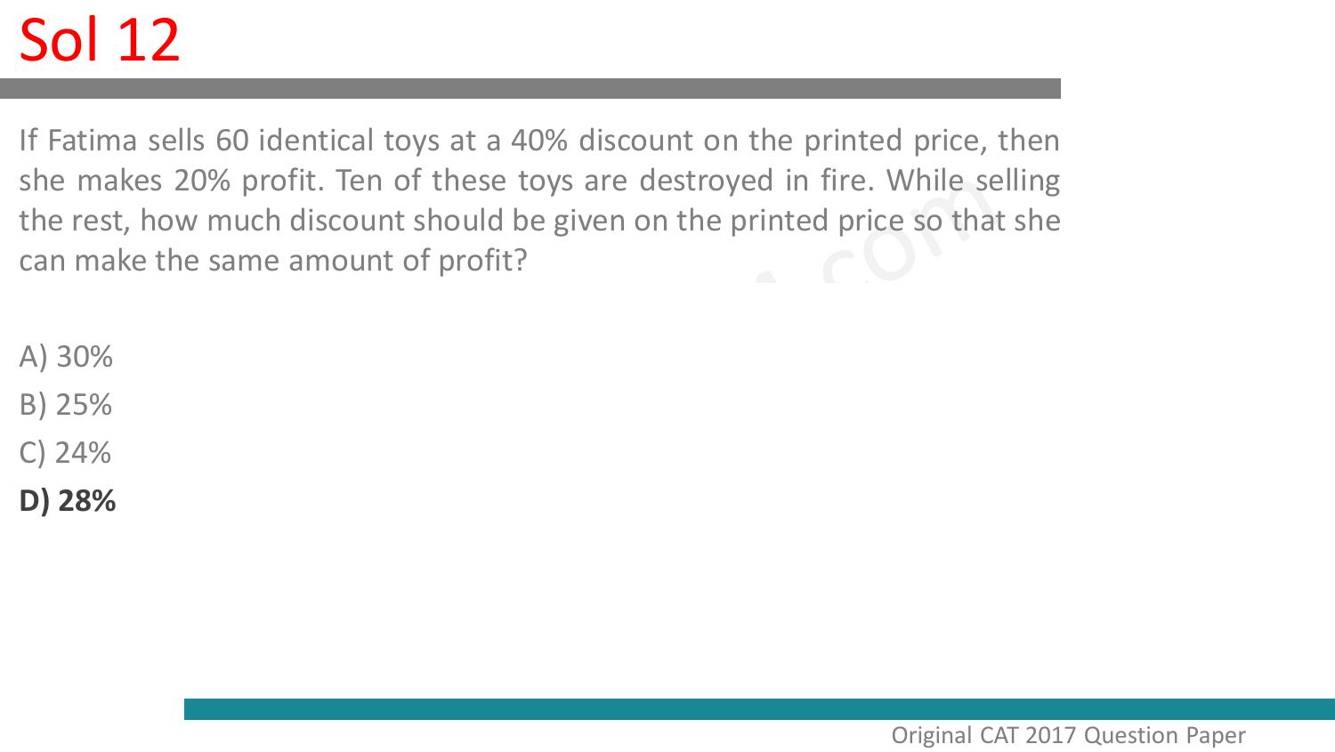 CAT 2017 CAT QA Slot 1 Question Paper - Page 48