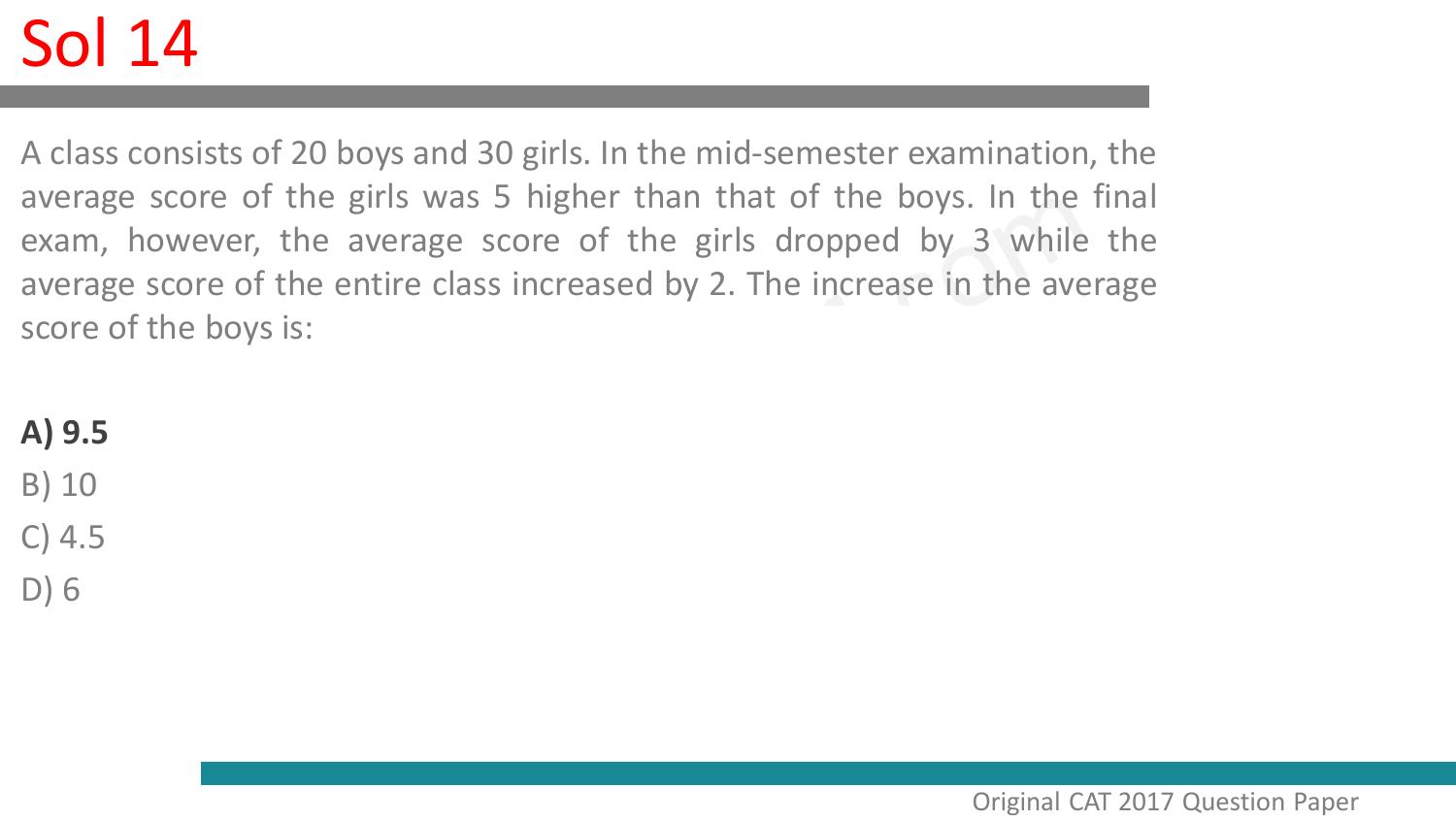 CAT 2017 CAT QA Slot 1 Question Paper - Page 50