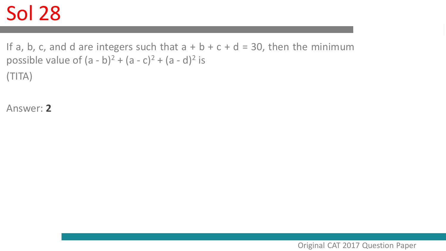 CAT 2017 CAT QA Slot 1 Question Paper - Page 64