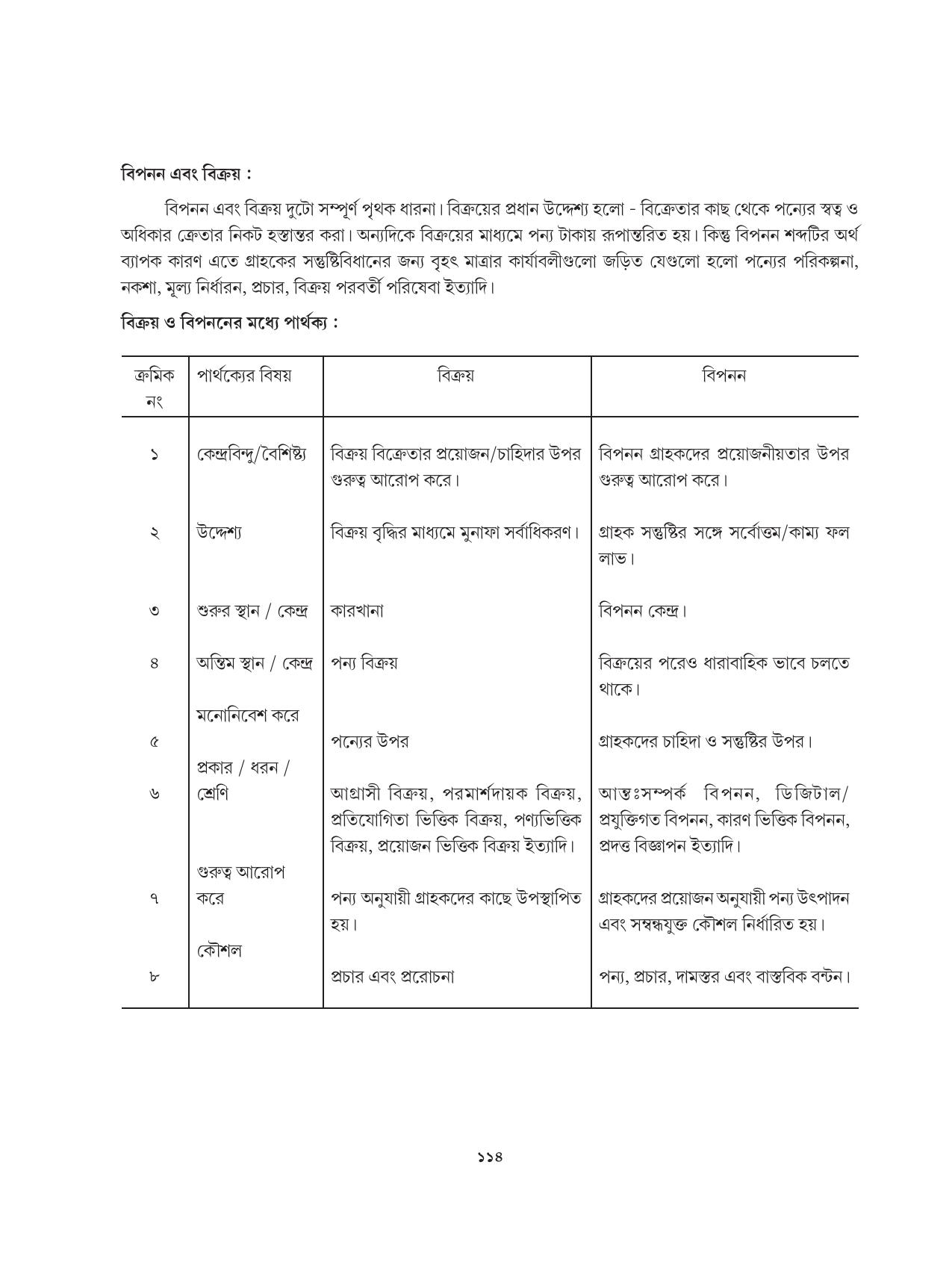 Tripura Board Class 12 Karbari Shastra Bengali Version Workbooks - Page 114