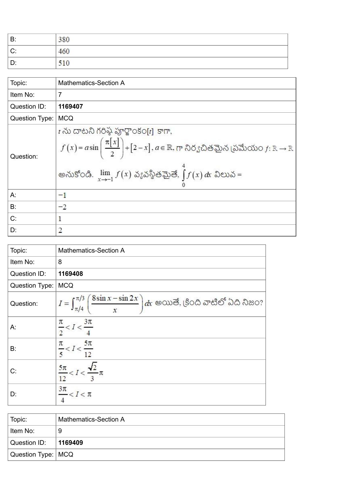 JEE Mains 2022: BTech Telugu (Shift 1) 27-07-2022 Question Paper - Page 3