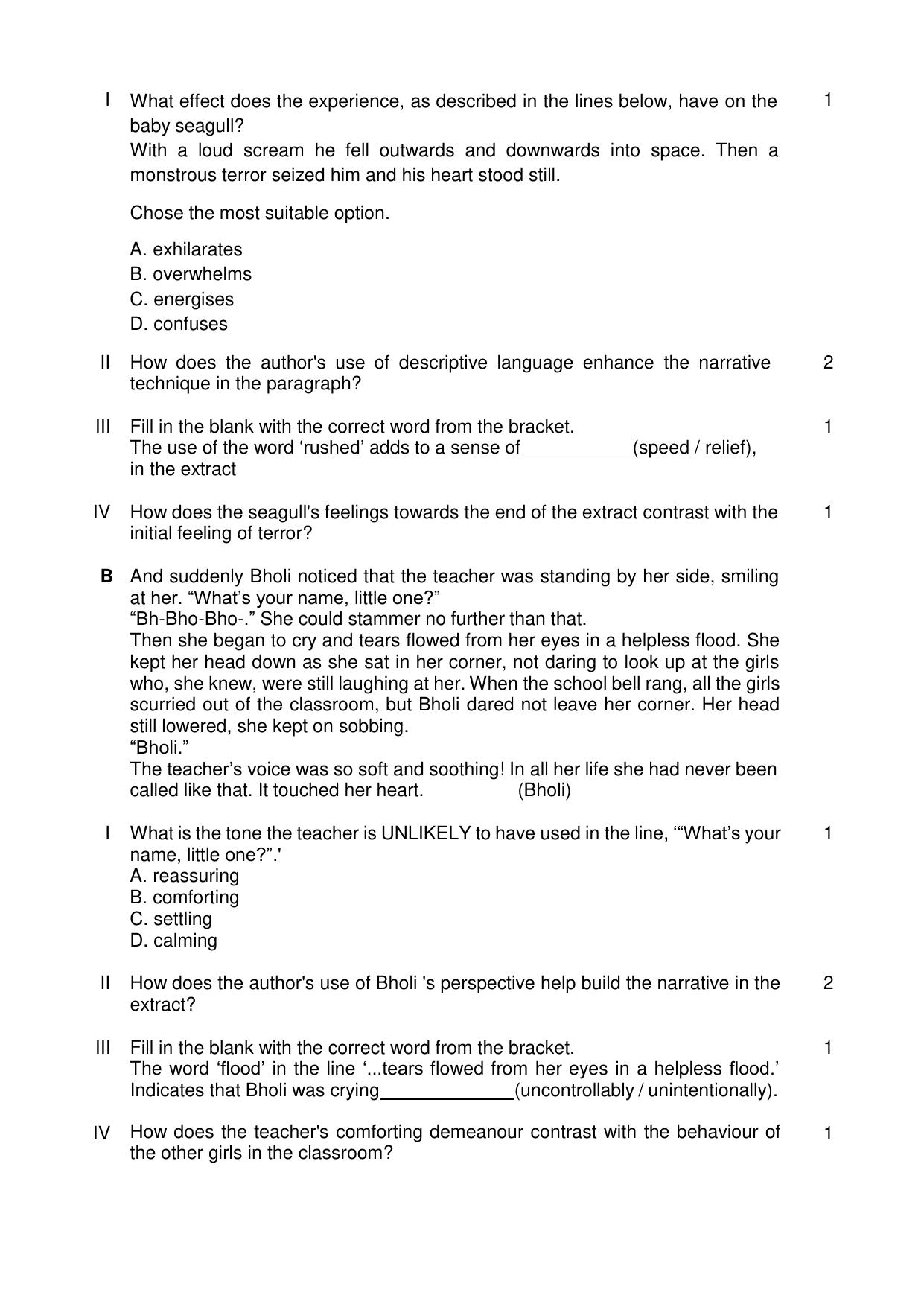 CBSE Class 10 English (Language & Literature) Sample Paper 2025 - Page 8