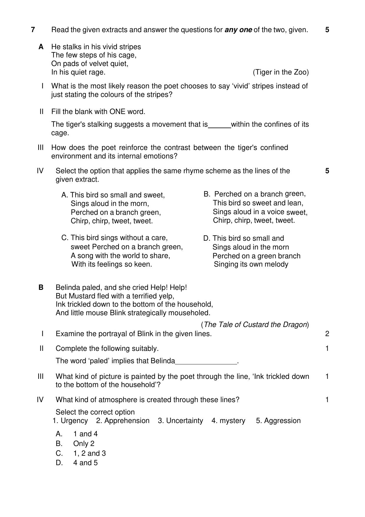 CBSE Class 10 English (Language & Literature) Sample Paper 2025 - Page 9