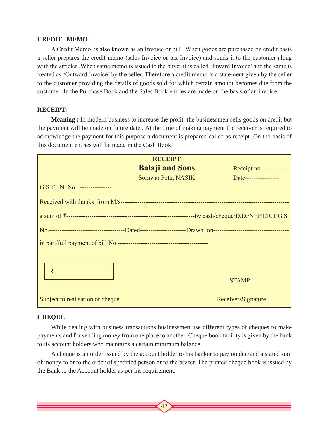 Maharashtra Board Class 10 Accountancy Textbook - Page 57