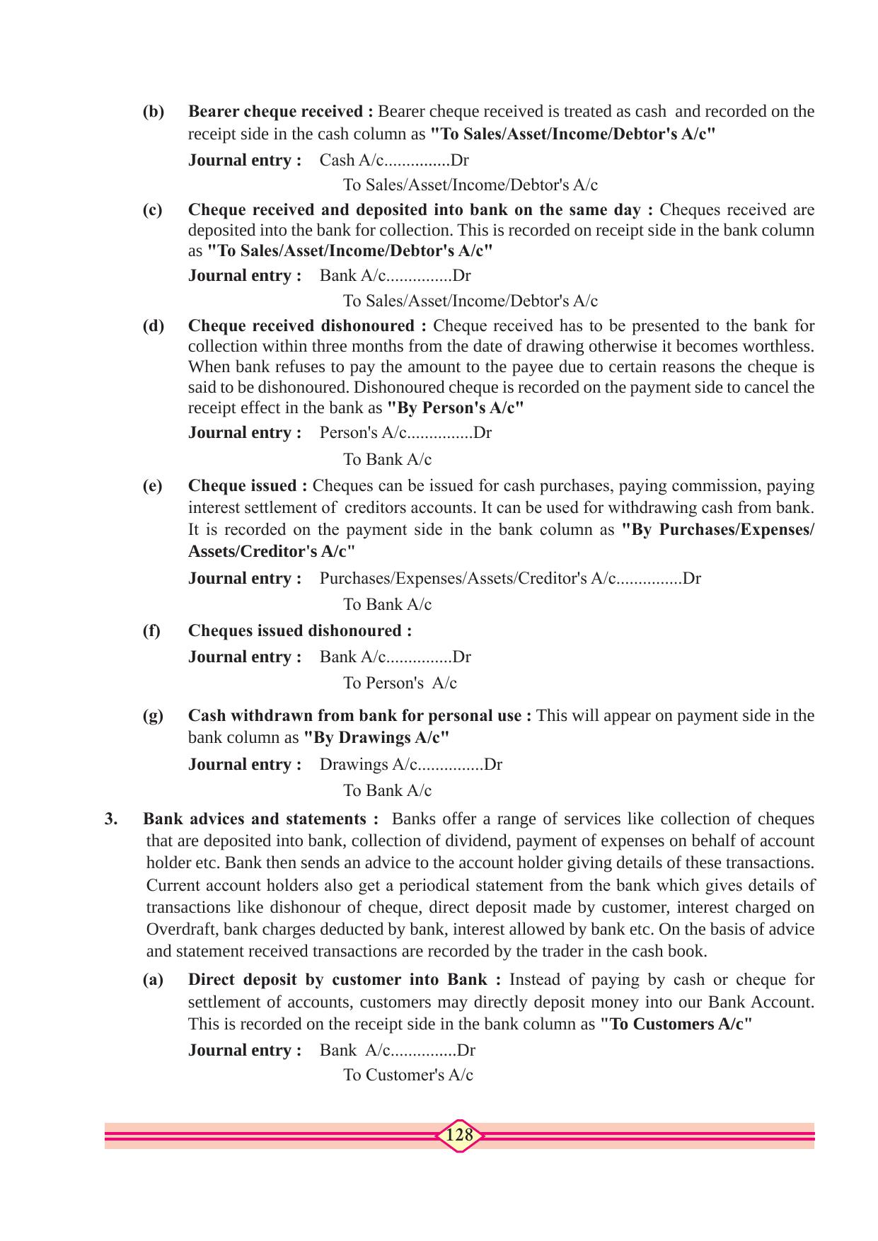 Maharashtra Board Class 10 Accountancy Textbook - Page 138