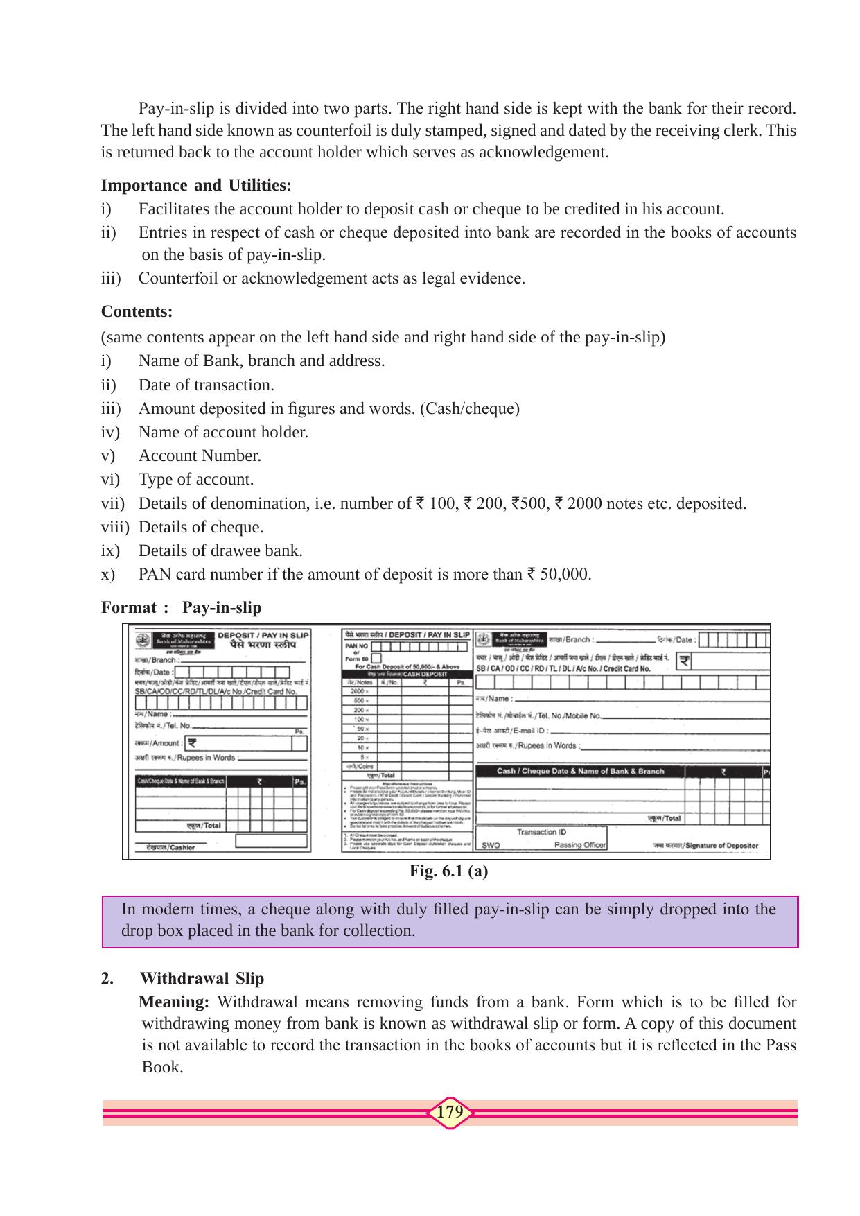 Maharashtra Board Class 10 Accountancy Textbook - Page 189