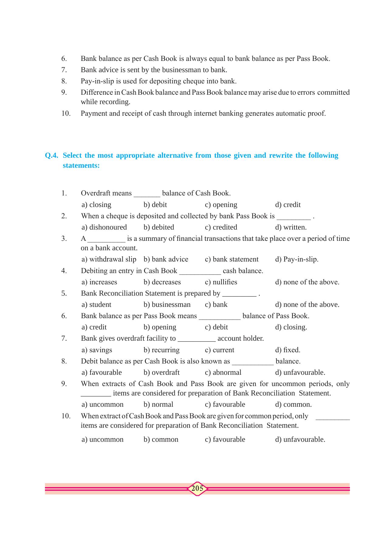 Maharashtra Board Class 10 Accountancy Textbook - Page 215