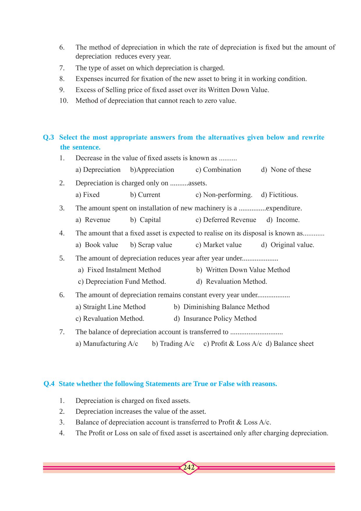 Maharashtra Board Class 10 Accountancy Textbook - Page 252