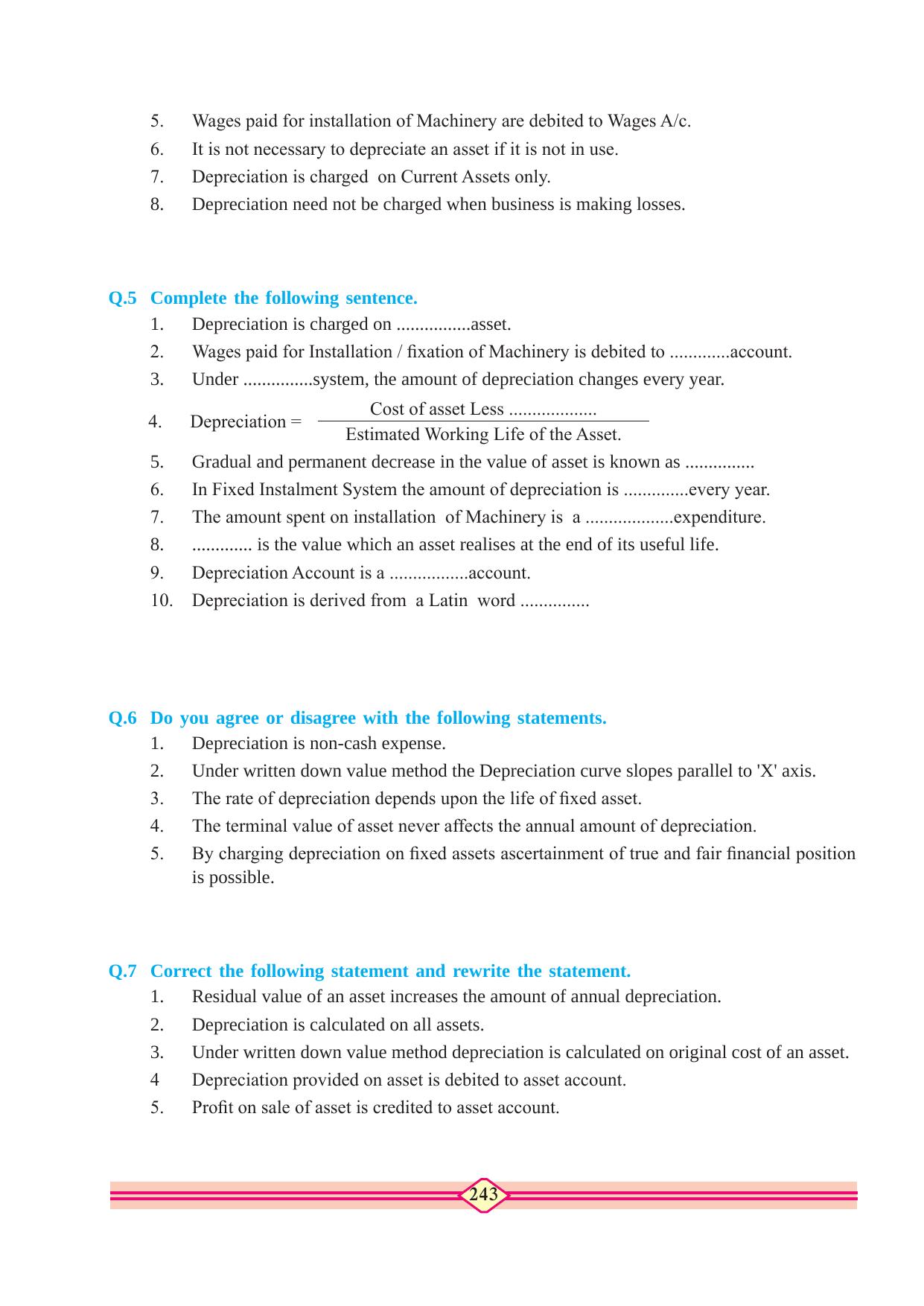 Maharashtra Board Class 10 Accountancy Textbook - Page 253