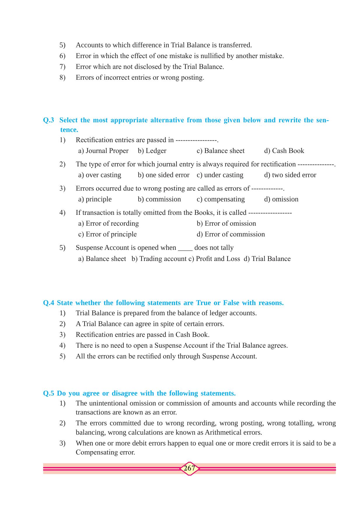 Maharashtra Board Class 10 Accountancy Textbook - Page 277