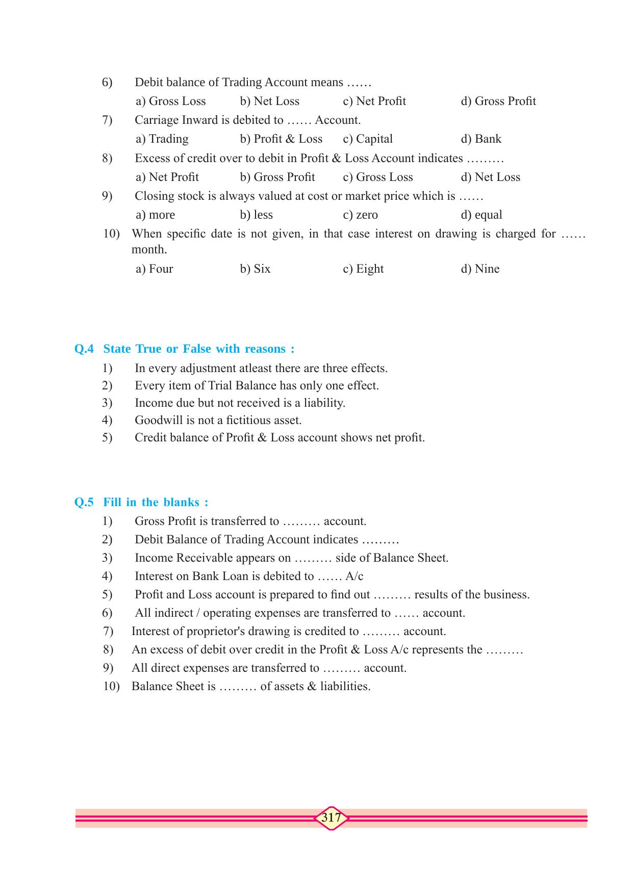 Maharashtra Board Class 10 Accountancy Textbook - Page 327