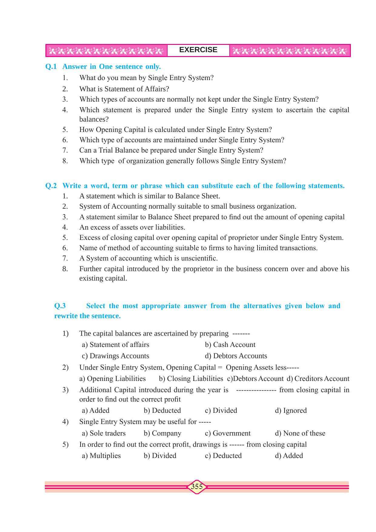 Maharashtra Board Class 10 Accountancy Textbook - Page 365