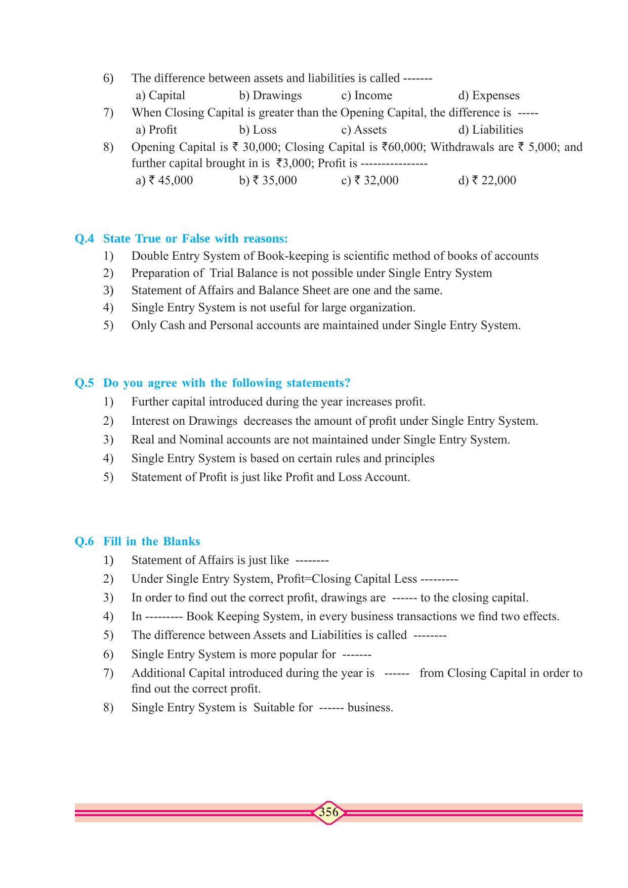 Maharashtra Board Class 10 Accountancy Textbook - Page 366