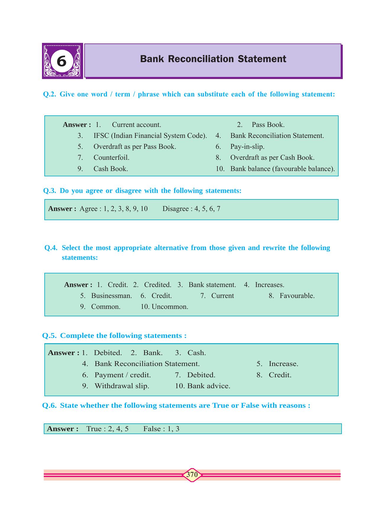 Maharashtra Board Class 10 Accountancy Textbook - Page 380