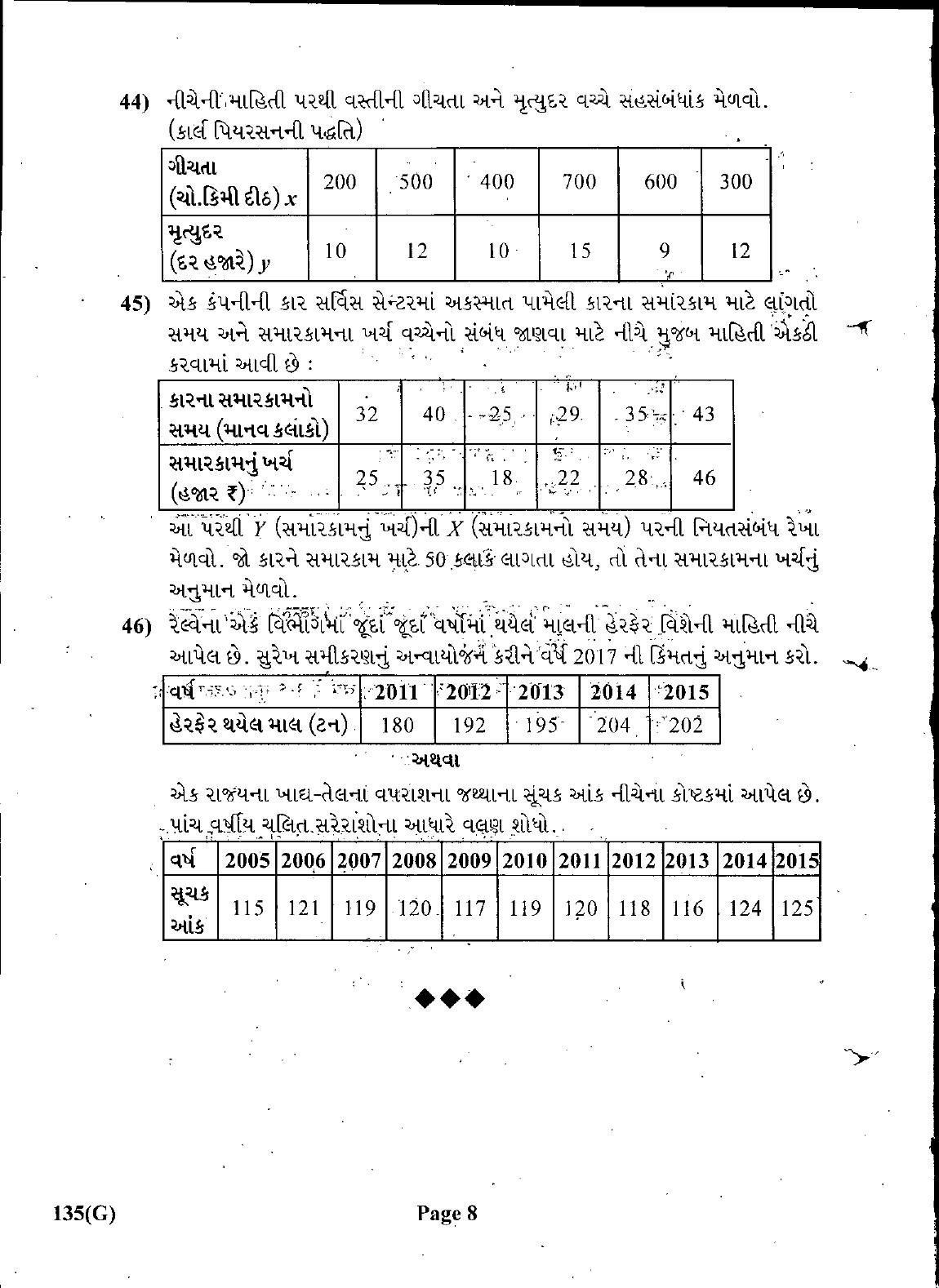 Gujarat Board Class 12th Question Paper March 2019: 135 (GHE) - Page 8