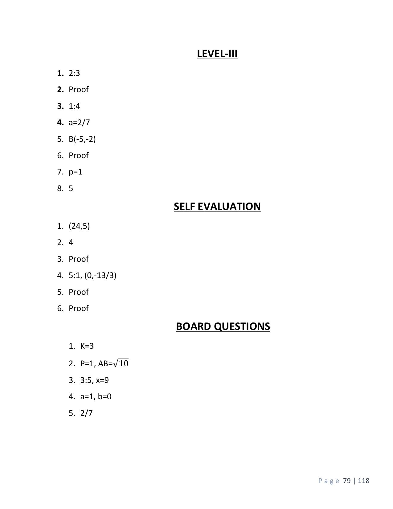 CBSE Worksheets for Class 10 Maths Coordinate Geometry Assignment 7 - Page 6
