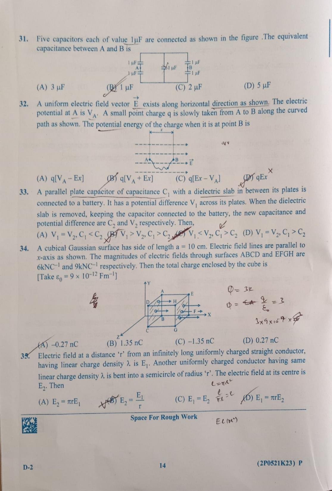 KCET 2023 Physics D2 Question Paper - Page 11