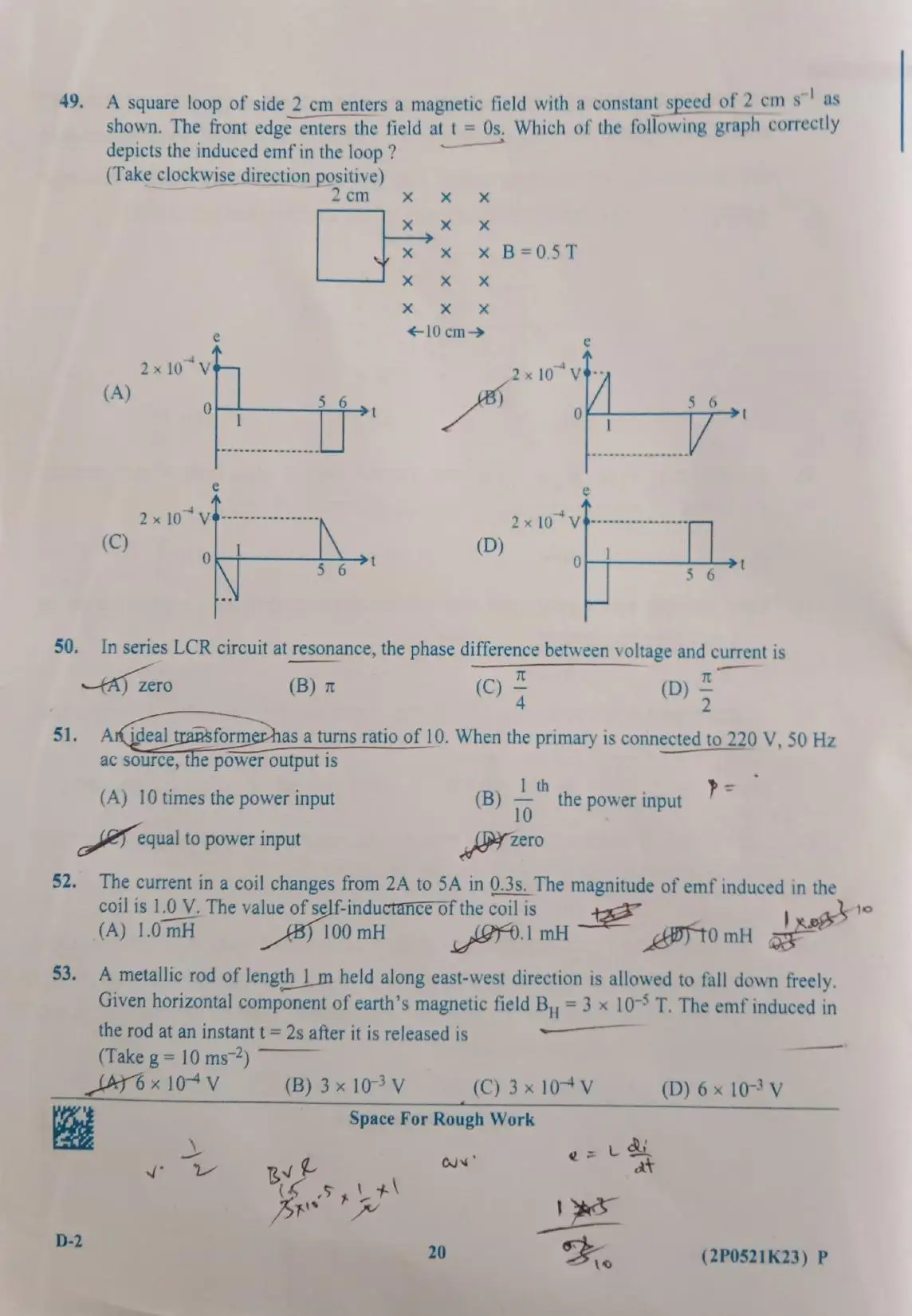 KCET 2023 Physics D2 Question Paper - Page 18