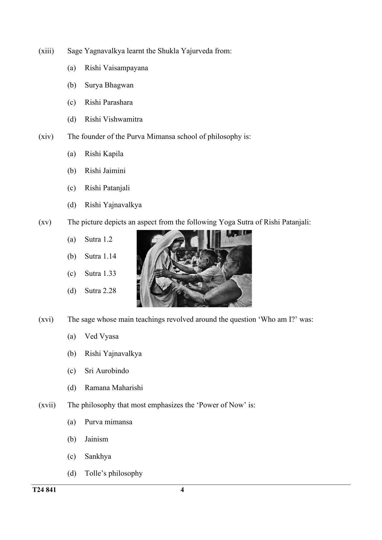 ICSE Class 10 YOGA 2024 Question Paper - Page 4