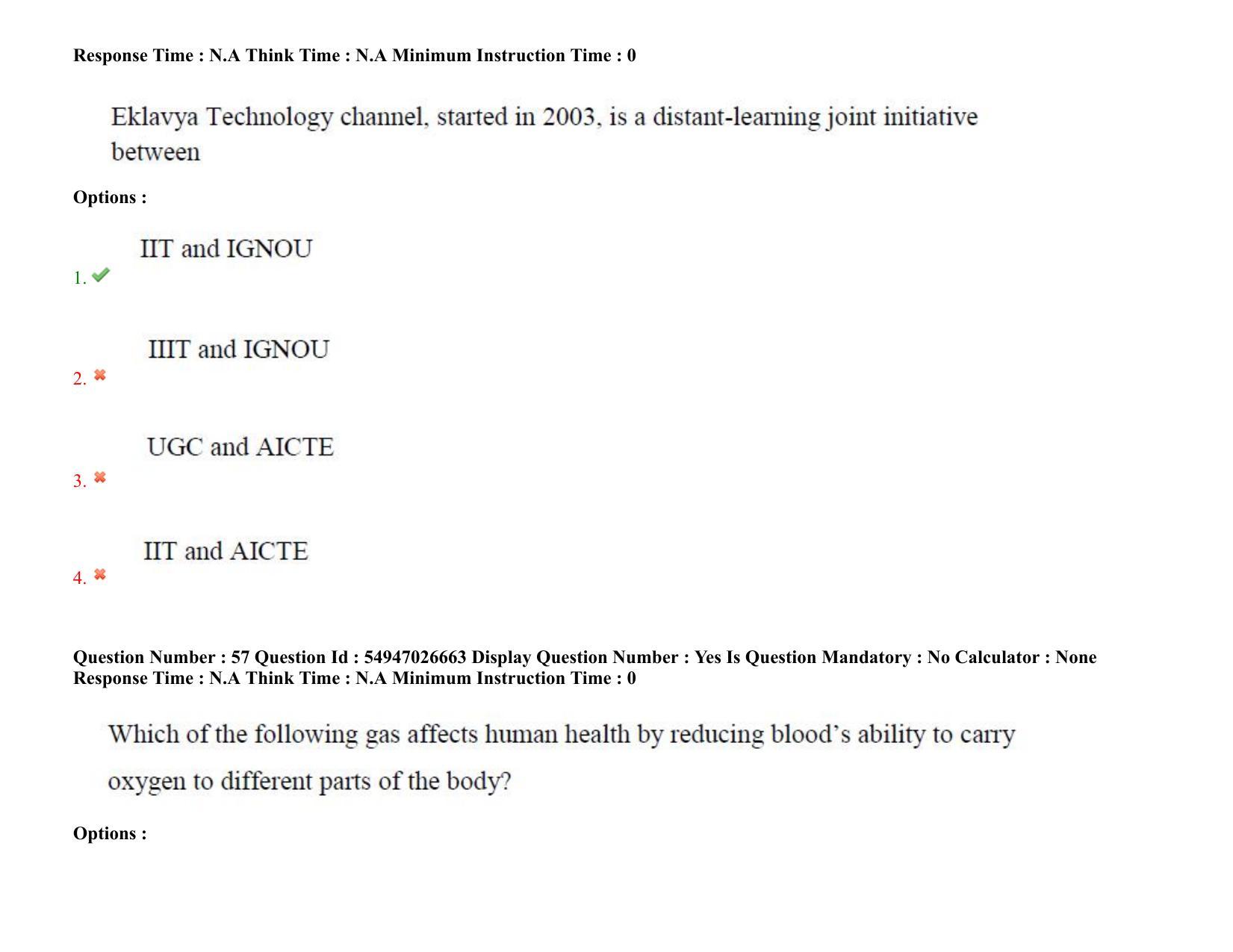 AP RCET 2022: psychology -  18-10-2022 (Tuesday) Session-II: Question Paper With keys - Page 50
