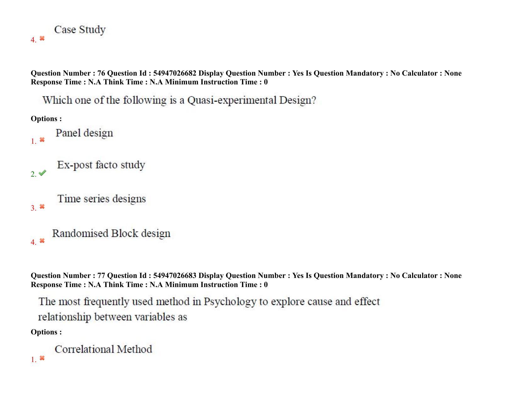 AP RCET 2022: psychology -  18-10-2022 (Tuesday) Session-II: Question Paper With keys - Page 64