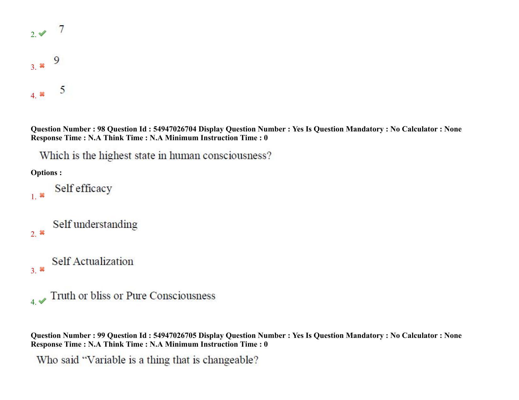 AP RCET 2022: psychology -  18-10-2022 (Tuesday) Session-II: Question Paper With keys - Page 76