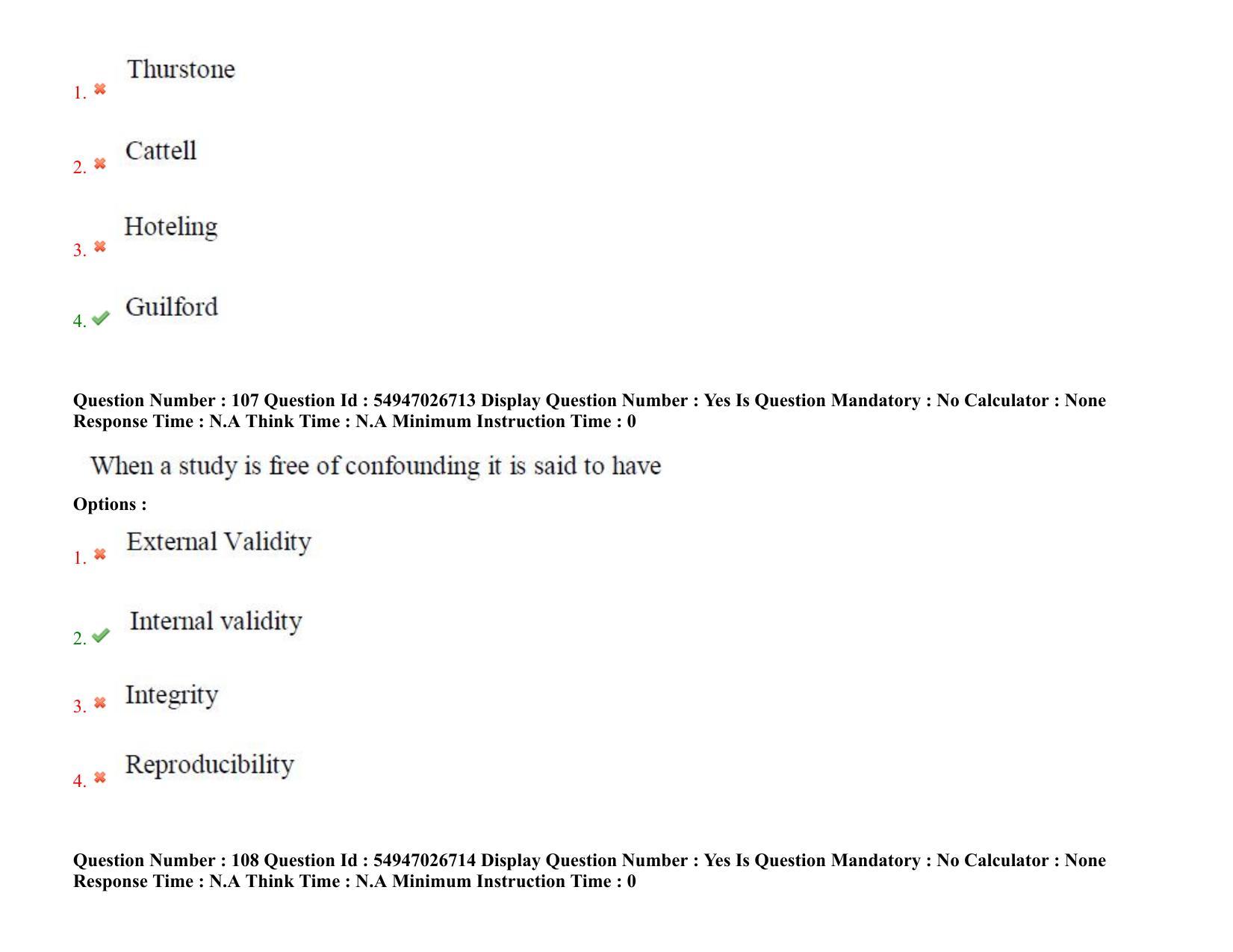 AP RCET 2022: psychology -  18-10-2022 (Tuesday) Session-II: Question Paper With keys - Page 81