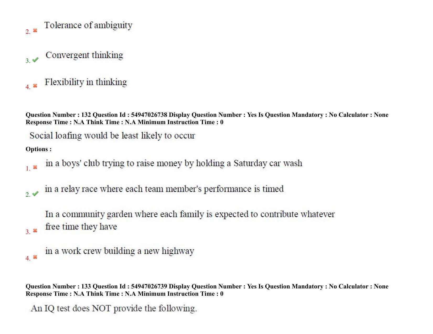 AP RCET 2022: psychology -  18-10-2022 (Tuesday) Session-II: Question Paper With keys - Page 95