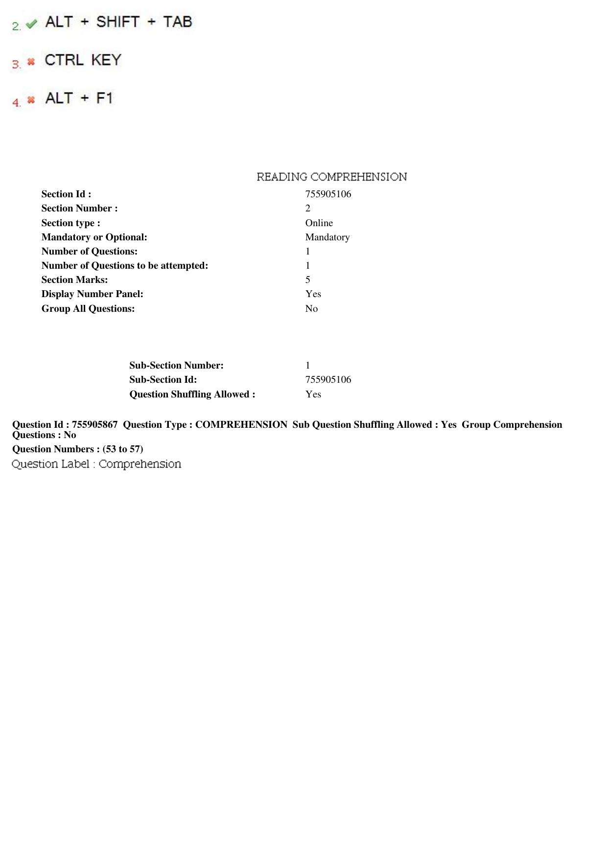 MP CPCT 15th Jun 2019 CPCT Question Paper Shift 1 - Page 35