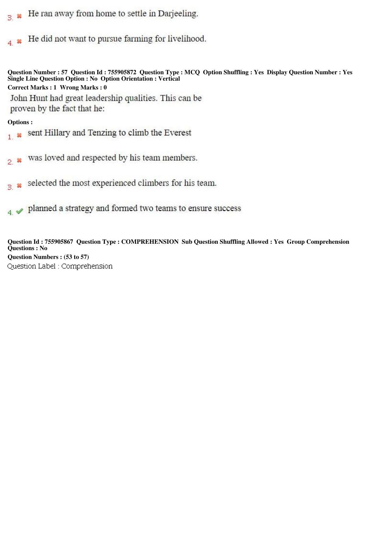 MP CPCT 15th Jun 2019 CPCT Question Paper Shift 1 - Page 38