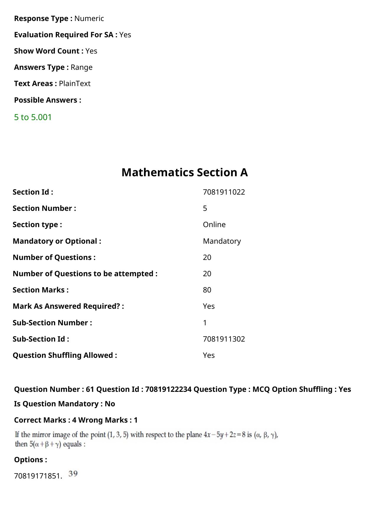 JEE Mains 2021: BTech Urdu	(Shift 2) 26-02-2021 Question Paper - Page 72