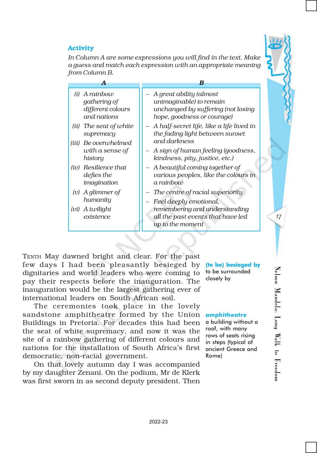 NCERT Book for Class 10 English (First Flight) Chapter 2 Nelson Mandela: Long Walk to Freedom - Page 2