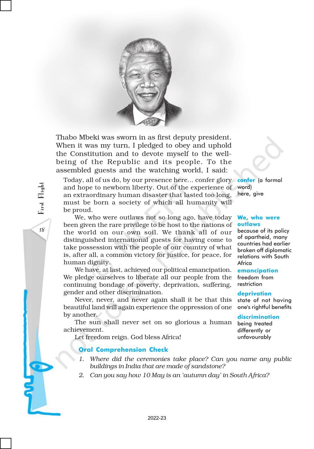 NCERT Book for Class 10 English (First Flight) Chapter 2 Nelson Mandela: Long Walk to Freedom - Page 3