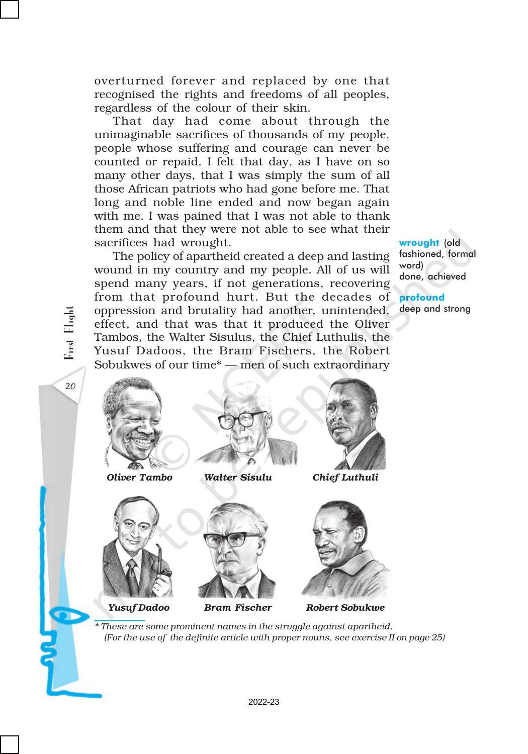 NCERT Book for Class 10 English (First Flight) Chapter 2 Nelson Mandela: Long Walk to Freedom - Page 5