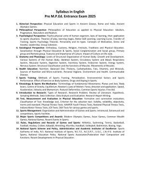 Rajasthan PMPED Syllabus