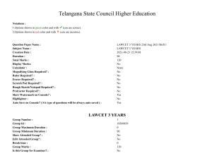 TS LAWCET 5 Year 2021 Shift 1 Question Paper with Answer Key