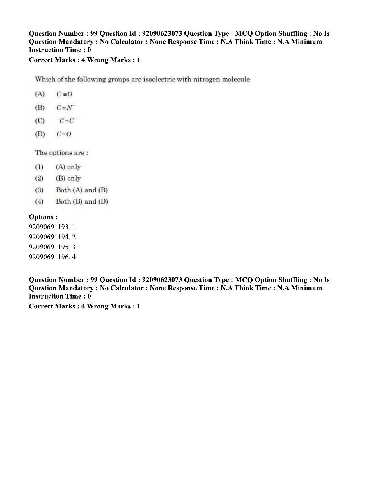CUET PG 2023: SCQP13 – Forensic Science Eng - Shift 2 (24-06-2023) Question Paper - Page 105