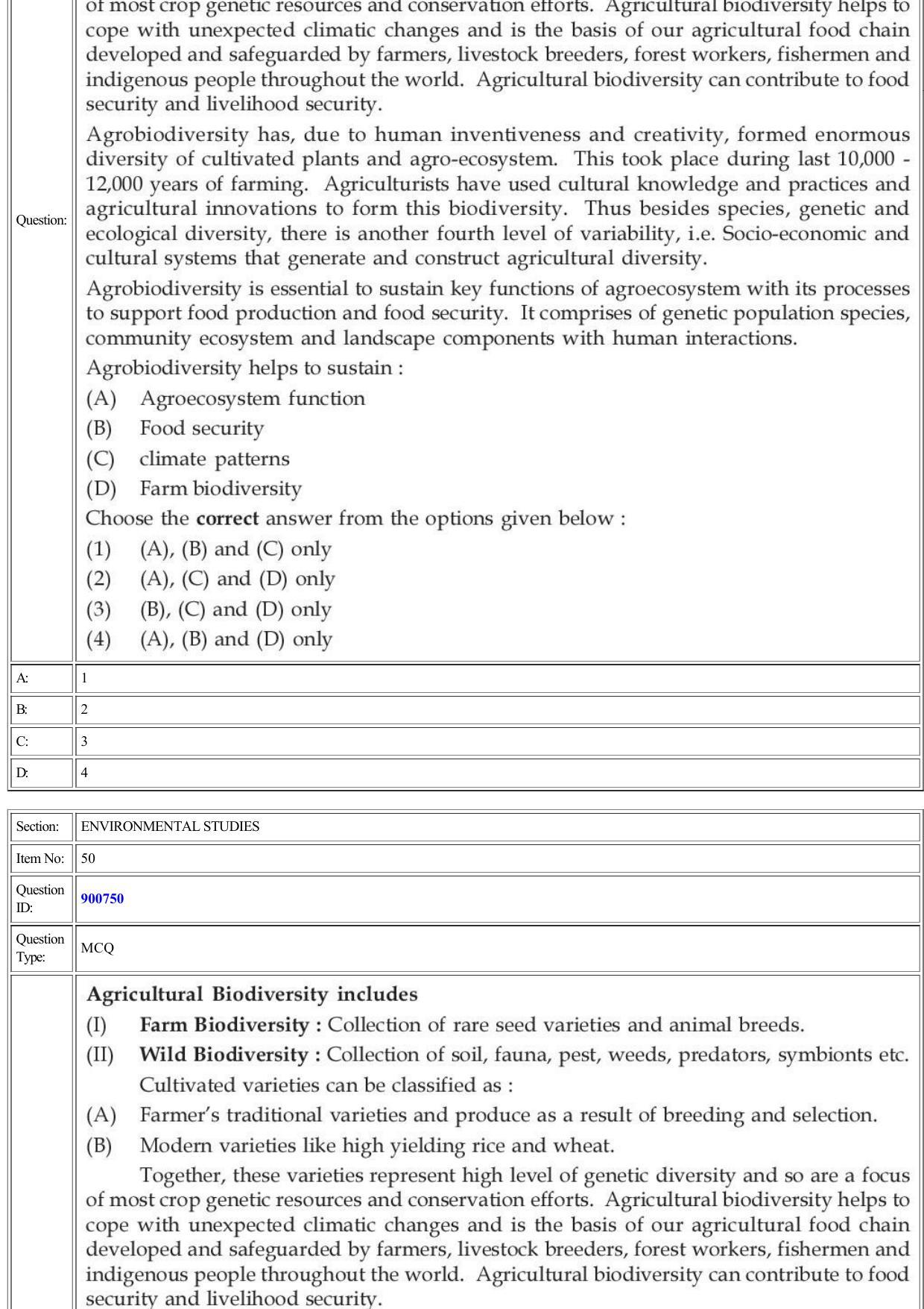 CUET 2022 Question Paper of Environmental Studies - Page 23