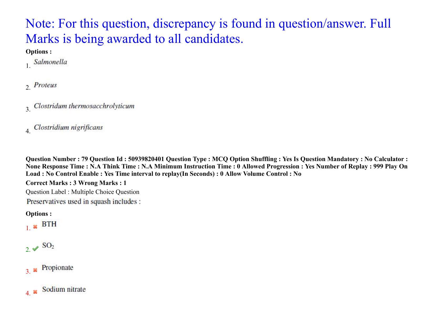 BHU RET Food Technology 2021 Question Paper - Page 57