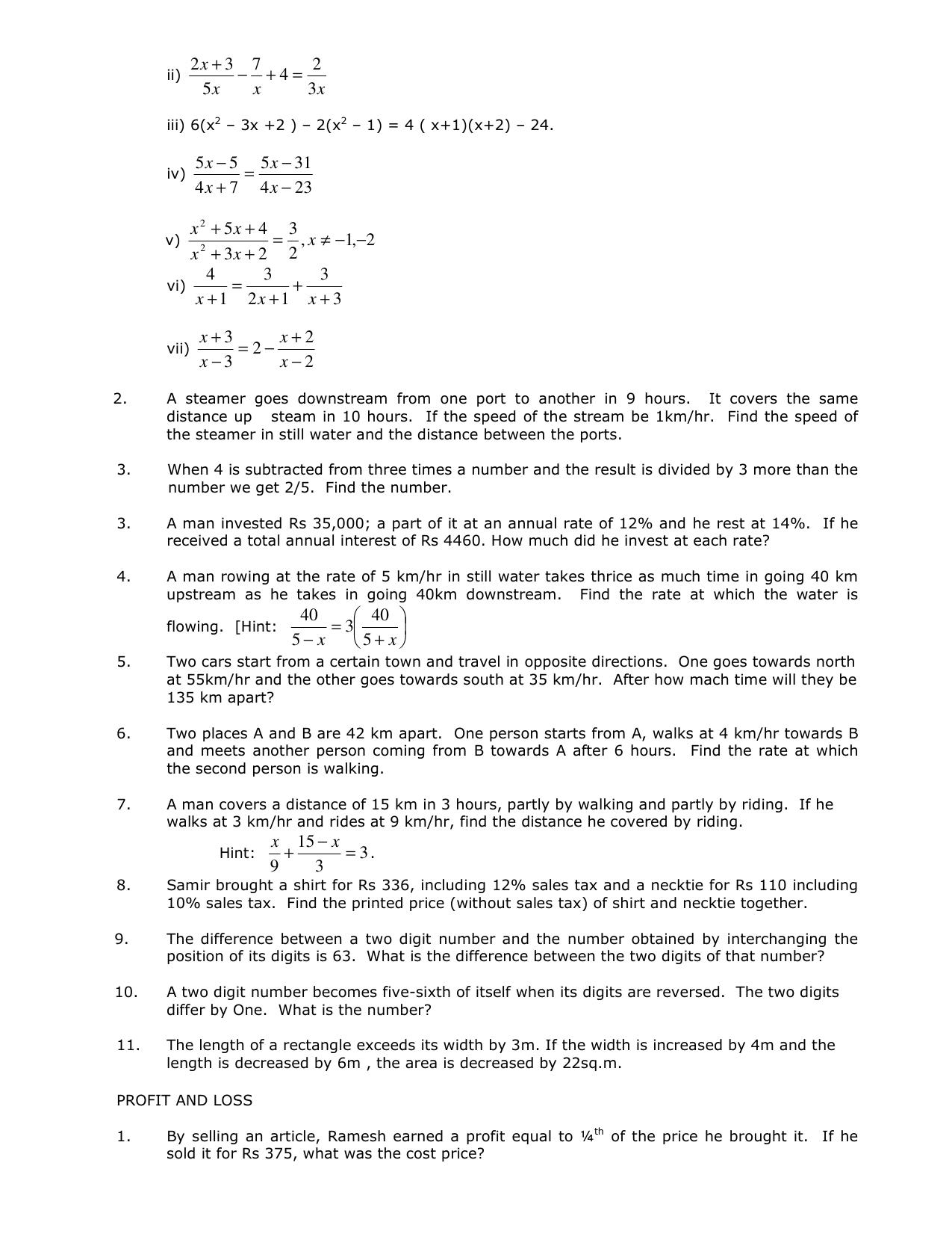 CBSE Worksheets for Class 8 Mathematics Assignment 22 - Page 3