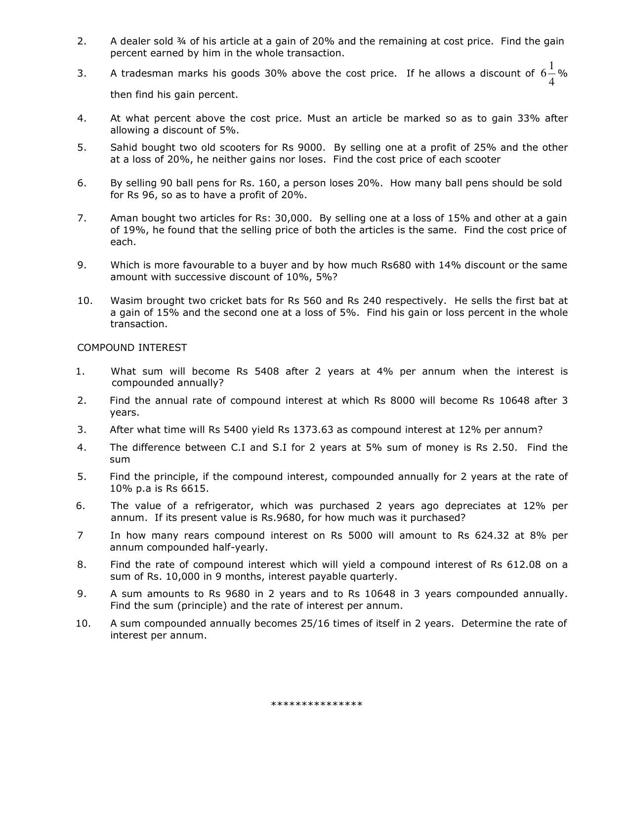 CBSE Worksheets for Class 8 Mathematics Assignment 22 - Page 4