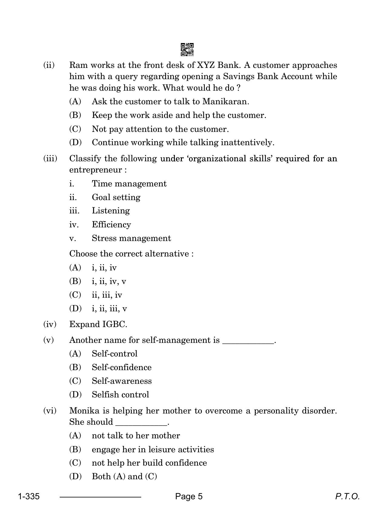 CBSE Class 12 Banking 2024 Question Paper - Page 5